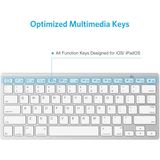 Teclado Bluetooth OMOTON Ultra-Slim Compatível com iPad 10.2 (8ª/ 7ª Geração)/ 9.7, iPad Air 4ª Geração, iPad Pro 11/12.9, iPad Mini e Mais Dispositiv