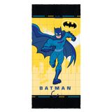 Toalha De Banho Felpuda Estampada Batman 0,60cm X 1,20m