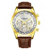 Relogio Masculino Stuhrling Rialto 3975l.8 Quartzo 44mm Com Cronografo, Dourado