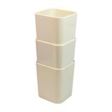 Kit Porta Objetos Cinza 03 Peças 3413g - Dello