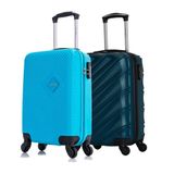 Kit Malas De Viagem Bordo Com 2 Unidades Azul Swiss Move