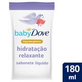 Sabonete Líquido De Glicerina Baby Dove Hidratação Relaxante Hora De Dormir 180ml Refil