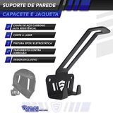 Suporte De Parede Para Capacete E Jaqueta - Kit 2un