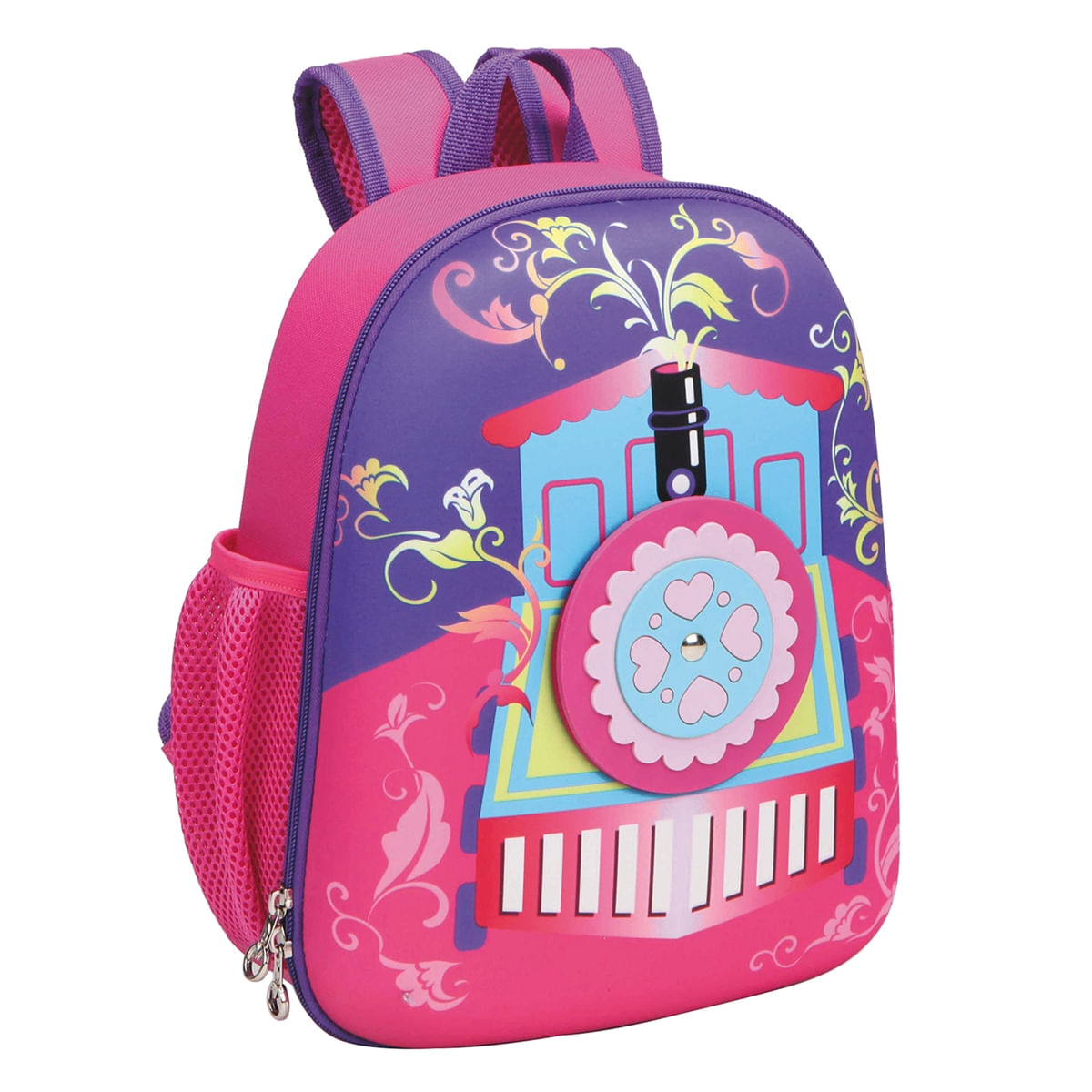 Mochila De Passeio Infantil Trenzinho Kababy Rosa