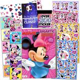 Disney Minnie Mouse Coloring Book and Stickers Gift Set - Bundle Inclui Gigantesco 192 pg Minnie Mouse Coloring Book, Minnie Mouse Stickers, e Cabide