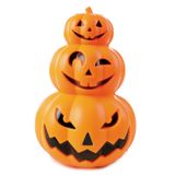 Abobora Decorativa Com Led Halloween - Trio De Aboboras - Cromus