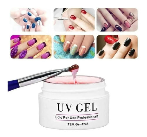 10 Gel Uv Unhas Acrigel Gel Construtor Unhas Tips Lidan 15g