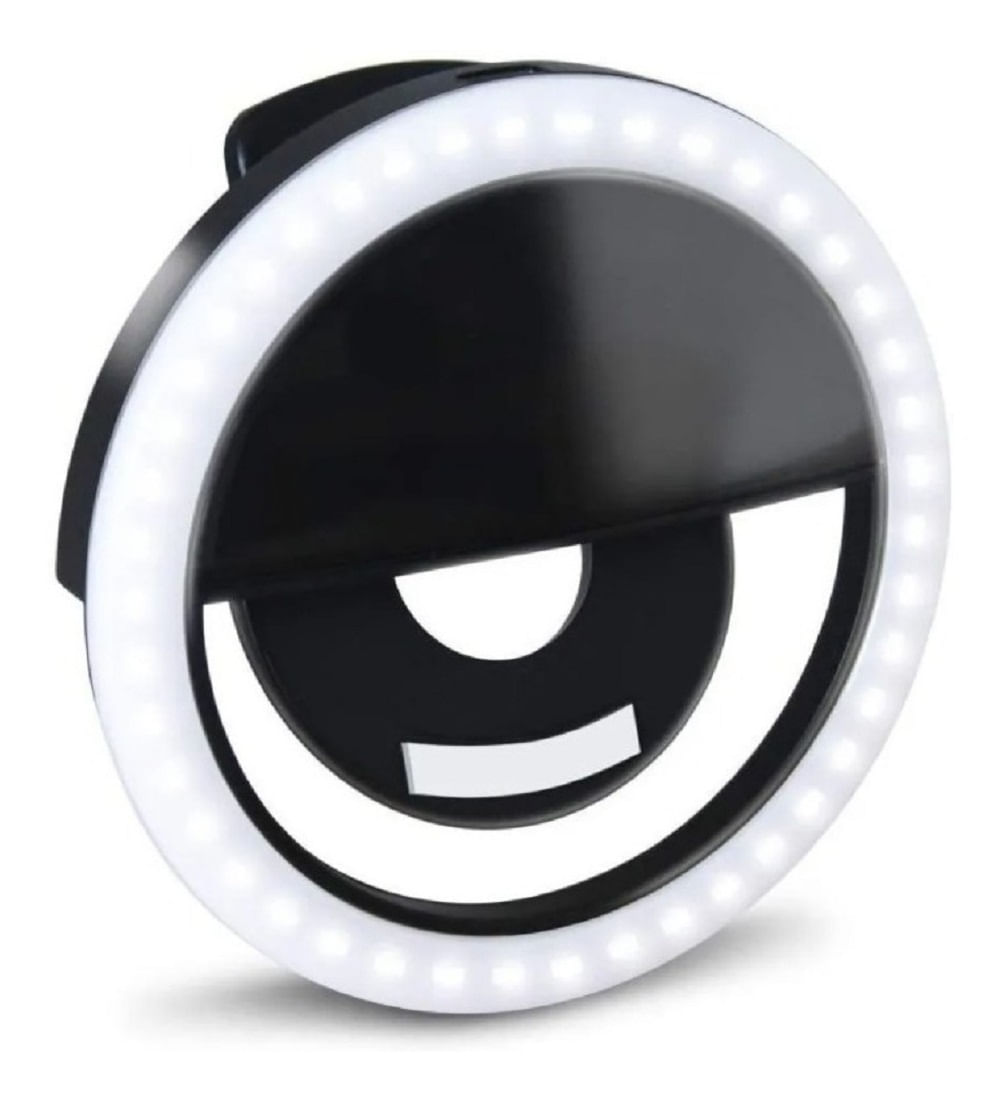 Luz Selfie Ring Light Clipe Anel Led Flash Celular Novidade