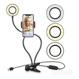 Anel Luz Iluminador Led Ring Light Suporte Celular P/ Vídeo