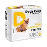 Fralda Higiênica Dogs Care Ecofralda Para Cães Machos 6 Unidades - Tamanho Gg