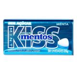 Pastilhas Mentos Kiss Mint Menta Sem Acucar 35g