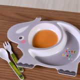 Kit Alimentação Funny 3 Peças Bene Casa Elefante