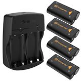 Bateria Recarregável Smatree 4x2600mah Compatível Com Série X|s /xbox One/xbox One S/xbox One X/xbox One Elite Controller(4 Pack)