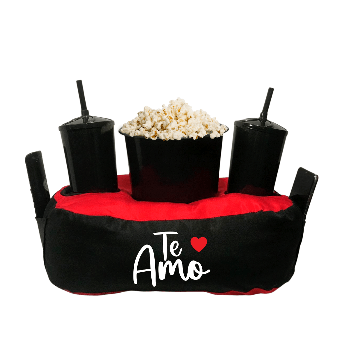 Almofada Porta Pipoca Bicolor Te Amo