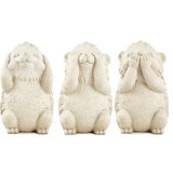 Kit Escultura Porco Espinho Sábio Em Cimento Decorativo Mart 12222