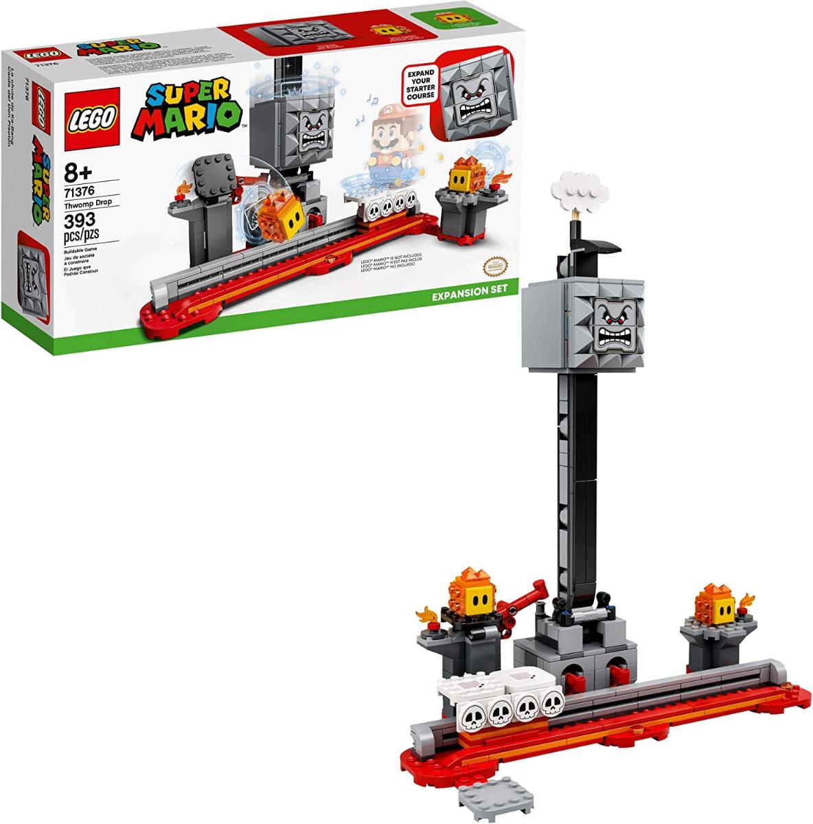 LEGO Super Mario Thwomp Drop Expansion Set 71376 Exclusivo Building Kit Playset colecionável para crianças adicionar novos níveis ao seu lego super m