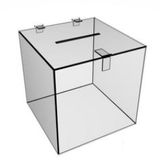 Urna Cubo Media 20x20x30 Cm P/ 1200 Cupons Acrilico 3mm