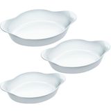 Conjunto Assadeiras Opaline Oval 3 Peças Marinex