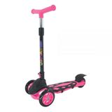 Patinete Infantil 3 Rodas Dobrável Menina Cor:rosa