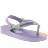 Chinelo Havaianas Baby Pallete Glow Bebê Menina, Com Glitter