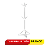 Cabideiro Mancebo Desmontável Branco - Niquelart