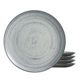 Jogo De Pratos Sobremesa Cerâmica 4pc 20cm Kya Gray Alleanza
