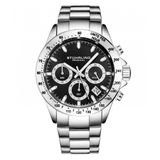 Relogio Masculino Stuhrling Ultima 3960 Quartzo 42mm Com Cronografo, Prata