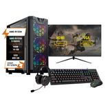 Pc Gamer Ryzen 5 5600g 16gb Ram Ddr4 Ssd 480gb Monitor 27