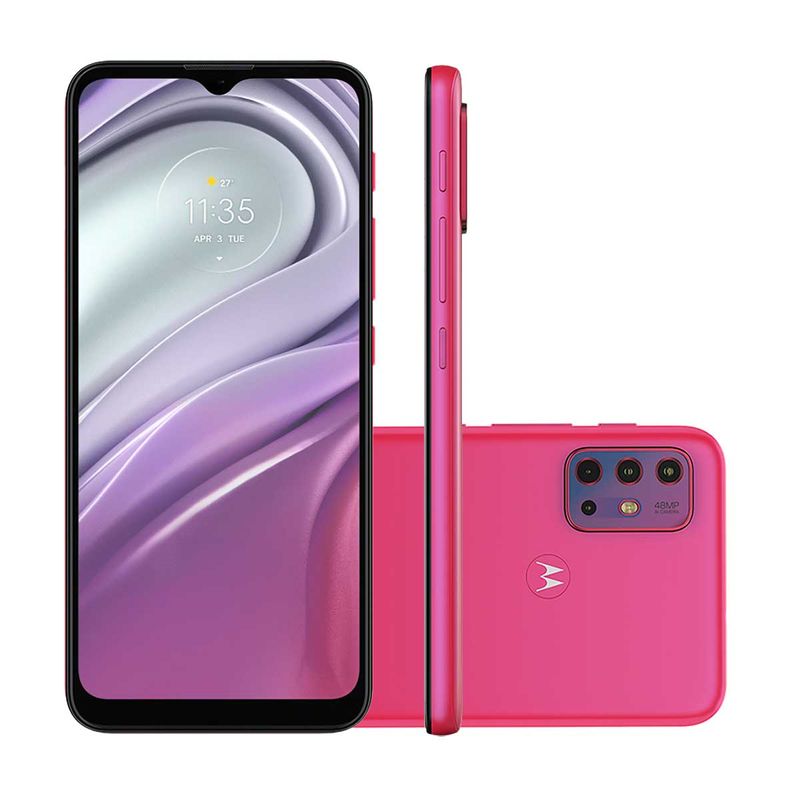 Smartphone Motorola Moto G20 64GB Pink Câmera Quádrupla Tela 6.5