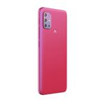 Smartphone Motorola Moto G20 64GB Pink Câmera Quádrupla Tela 6.5 Traseira Esquerdo