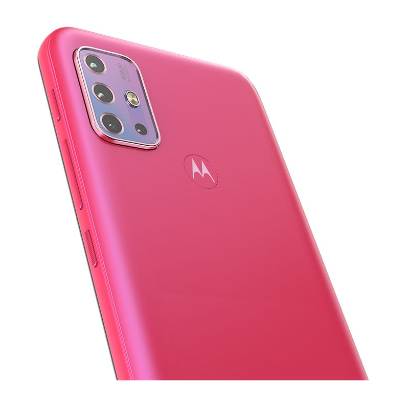 Smartphone Motorola Moto G20 64GB Pink Câmera Quádrupla Tela 6.5 Detalhe