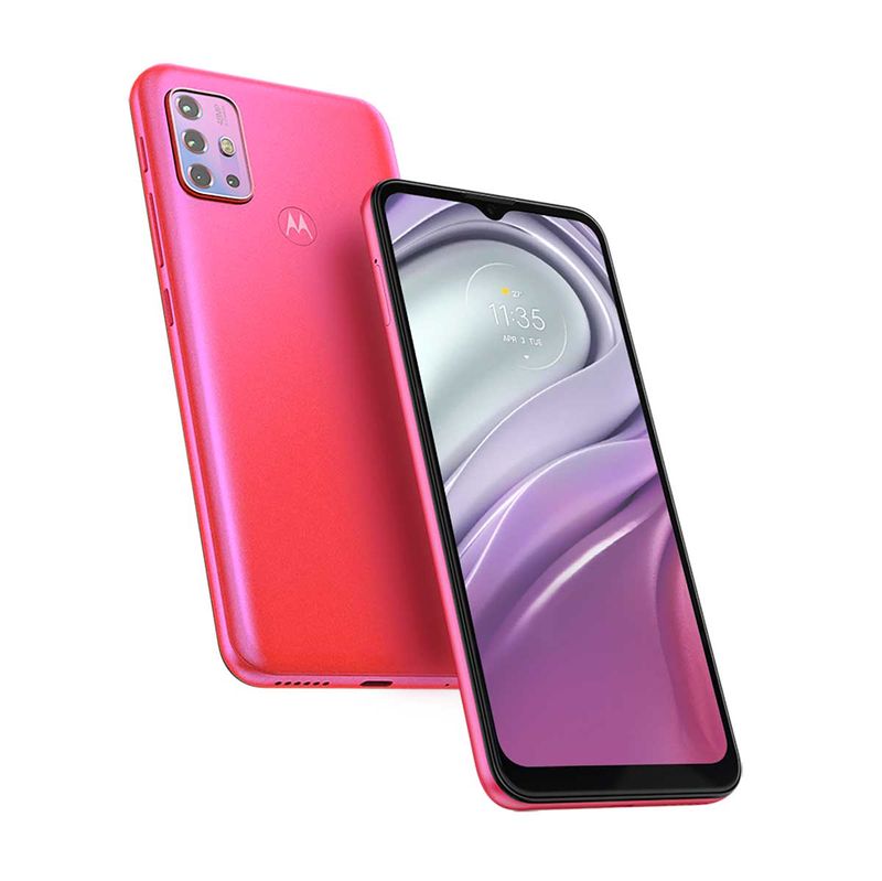 Smartphone Motorola Moto G20 64GB Pink Câmera Quádrupla Tela 6.5 Composição