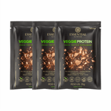 Kit 3x: Veggie Protein Cacao Sachê Essential Nutrition 35g