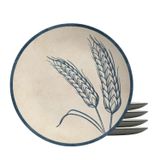 Jogo Pratos Sobremesa Cerâmica 4pc 20cm Coup Spices Alleanza
