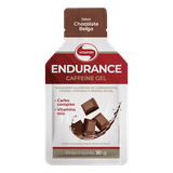 Kit 6x: Endurance Caffeine Carboidrato Em Gel Chocolate Belga Vitafor 30g