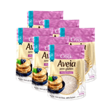 Kit 6x: Aveia Em Flocos Finos Sem Glúten Leve Croc 200g