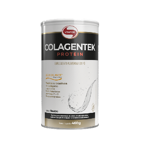 Kit 2x: Colagentek Protein Colágeno Hidrolisado Neutro Vitafor 460g