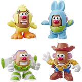 Sr. Cabeça de Batata Disney/Pixar Toy Story Mini 4 Pack Buzz, Woody, Ducky, Bunny Figures Toy for Kids Ages 2 & Up