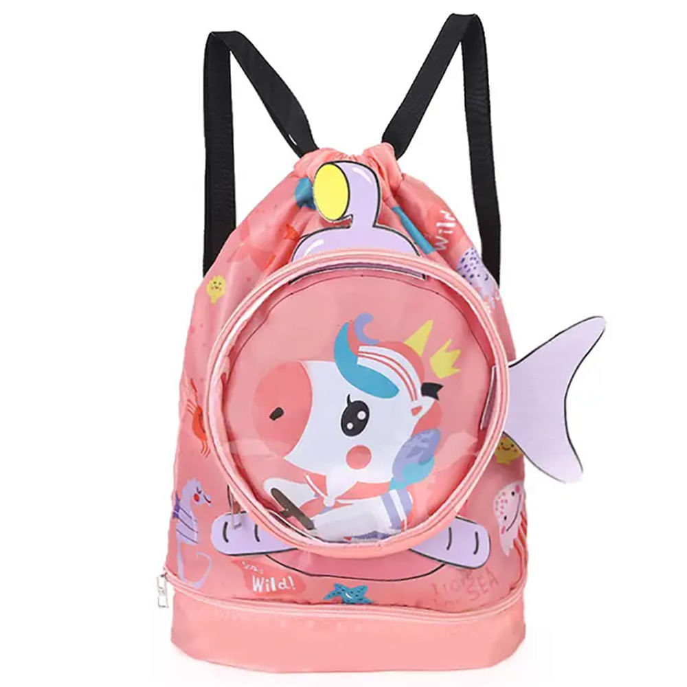 Mochilinha Viagem Estilo Sacola Unicornio/jacare/gatinho/tubarao