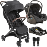 Carrinho De Bebe Com Bebe Conforto E Base Kiddo Sprint Ii Preto