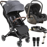 Carrinho De Bebe Bebe Conforto Base Isofix Kiddo Sprint Grafite