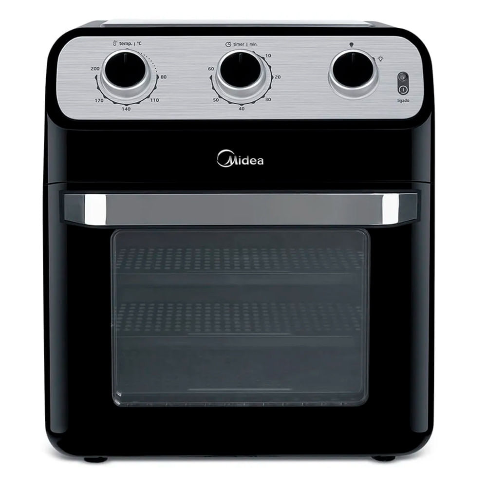 Fritadeira Sem Óleo Air Fryer Ovenfryer 12l Midea Preto 1700w 127v - Ffa20p1