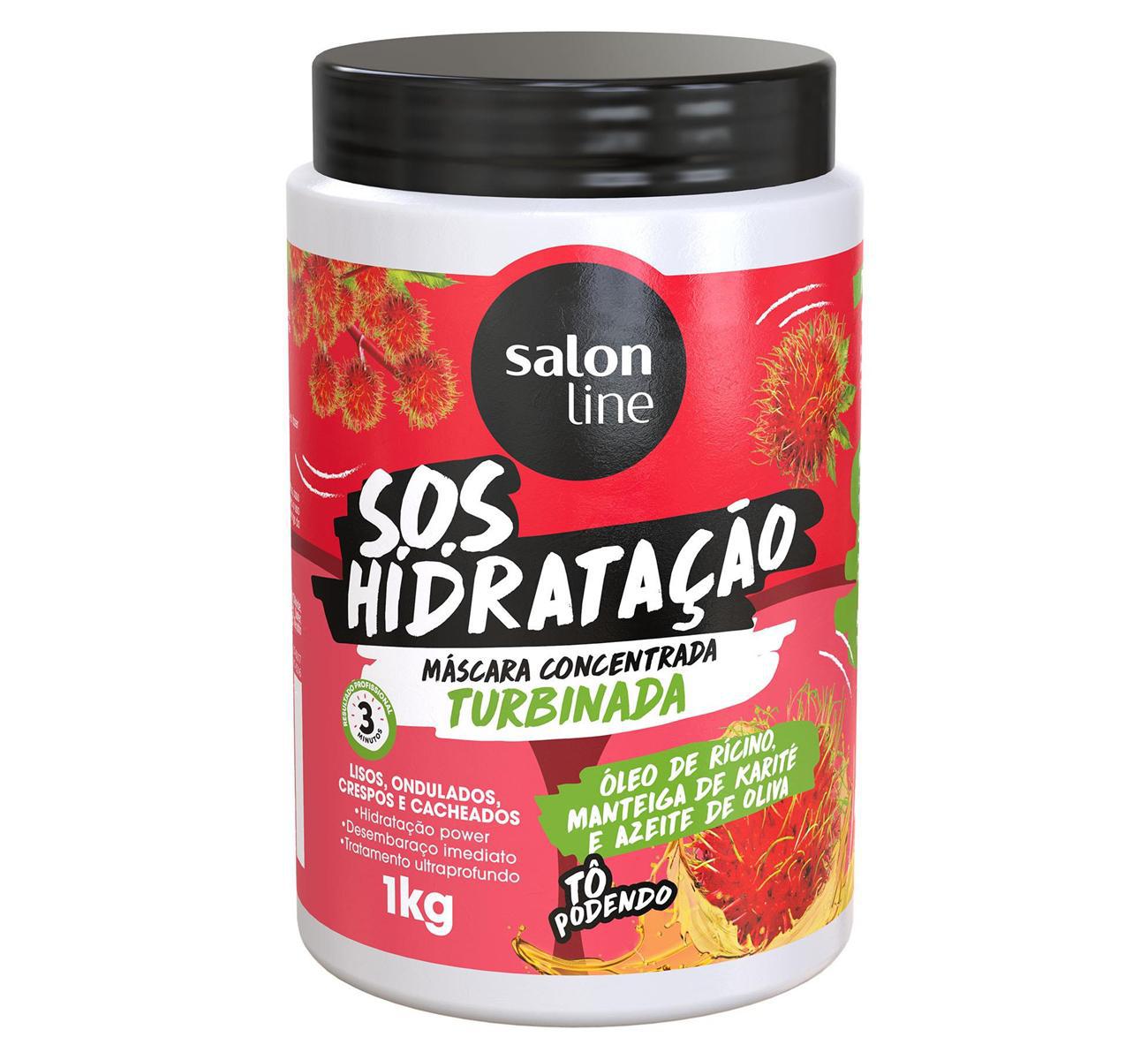 Máscara Concentrada Sos Hidratação Turbinada Salon Line 1kg