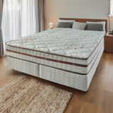 Cama Box Queen Anjos Do Brasil Classic New Molas Ensacadas 158x72cm