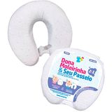 Protetor/travesseiro Para Bebê Fibrasca Universo Zzz Dona Moleirinha &amp; Seu Passeio - 2 Em 1 - Branco Fibrasca Universo Zzz Branco