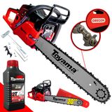 Motosserra Profissional Á Gasolina Toyama Tcs58f-g2 Com Óleo Lubrificante 2t 55cc 3,2hp 13.500rpm Forte De Alto Desempenho E De Baixo Peso
