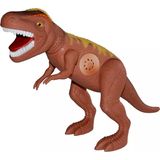 Dinossauro Adijomar Tirano Rex - Articulável Com Som - Marrom Adijomar Marrom