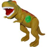 Dinossauro Adijomar Tirano Rex - Articulável Com Som - Verde Adijomar Verde