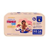 Fralda Infantil Turma Da Mônica Baby Premium Tamanho Xg 14 Unidades