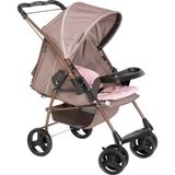 Carrinho De Bebê Galzerano Milano Reversível Ii - Cappuccino/rosa Galzerano Rosa